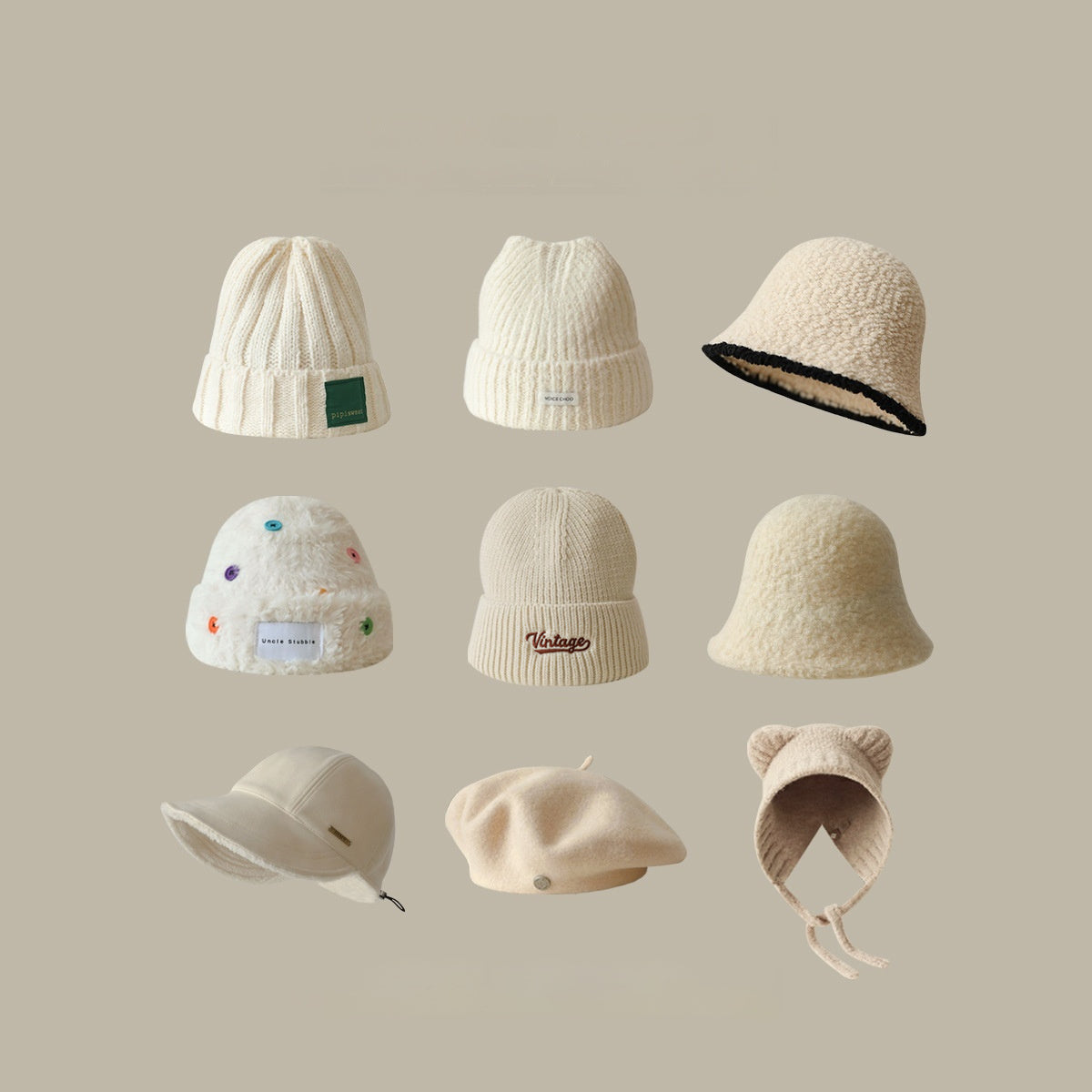 Apricot Hat Boys And Girls Wide Brim Baseball Cap