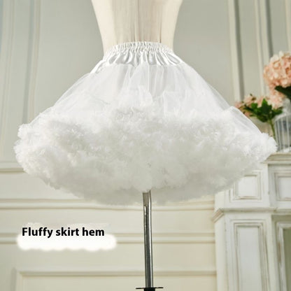 Crinoline Boneless Soft Veil Lolita Princess Pettiskirt Cotton Candy Clouds Crinoline
