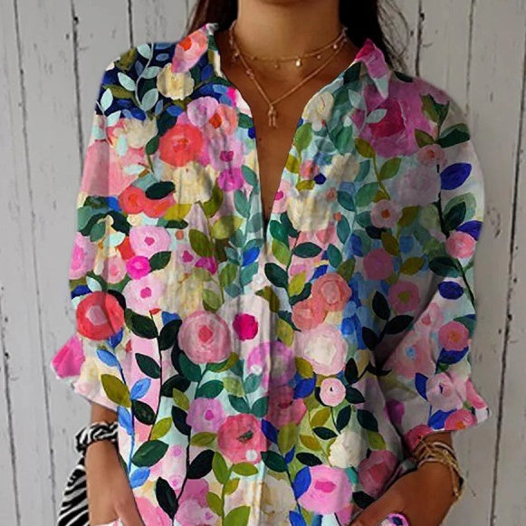 3D Printing Lapel Casual Shirt