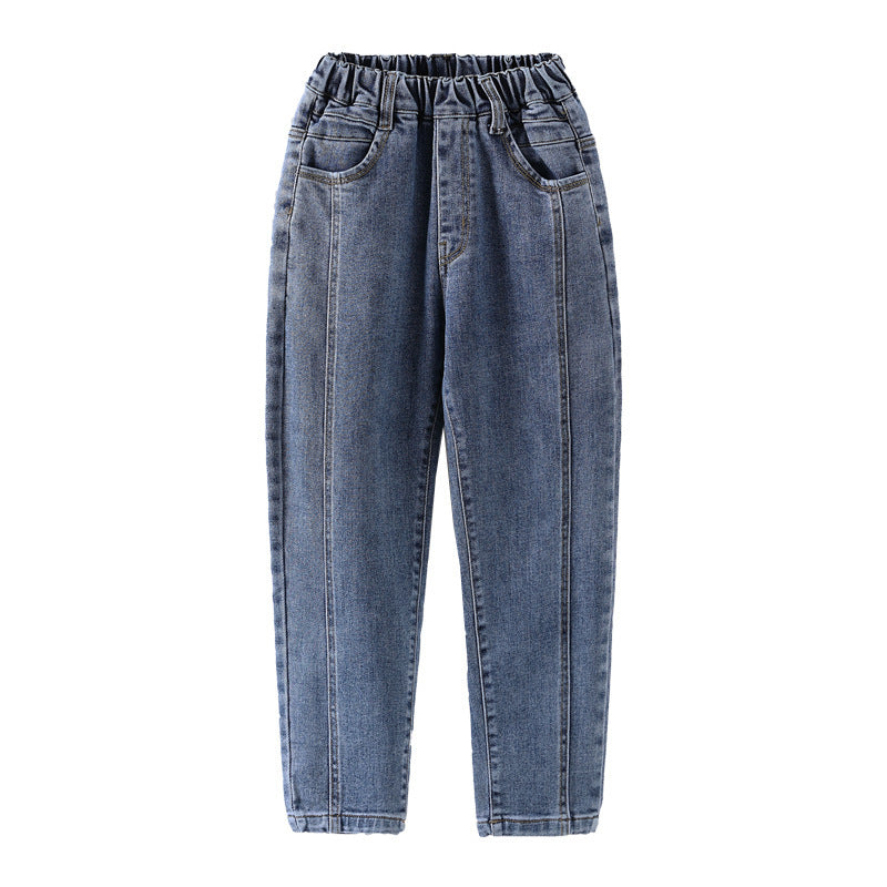 Spring Autumn Childrens Harem Pants Thin Breathable Play