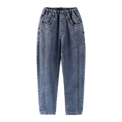 Spring Autumn Childrens Harem Pants Thin Breathable Play
