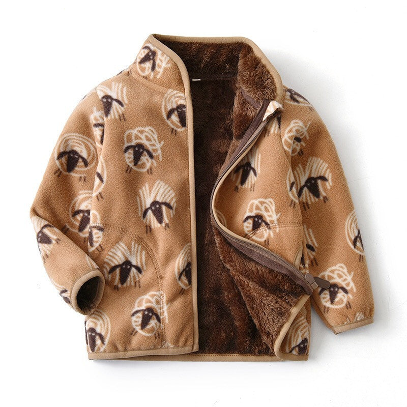Unisex Arctic Plush Fleece Utility Jacket
