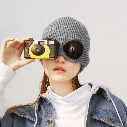 Pilot Wool Hat Winter Warm Knitted Hat