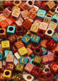 Square gold letter