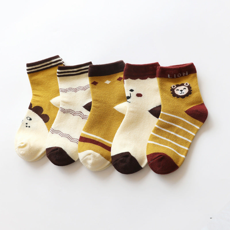 The Fauna Foot: Cartoon Animal Cotton Signature Socks