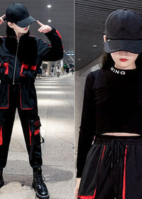 Jacket pants tshirt