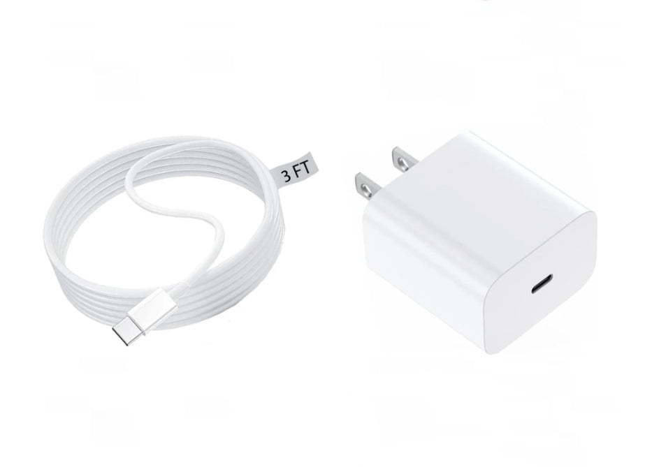 CubeCharge: 6FT Lightning Cable & Premium Travel Wall Adapter