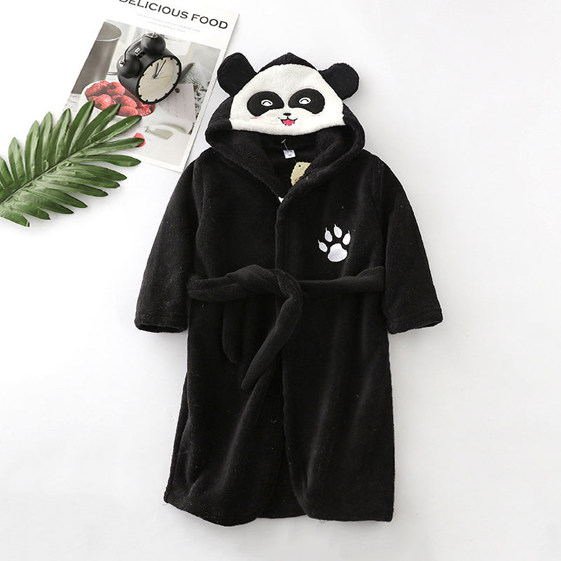 The Enchanted Hood: Girls’ Flannel Lace-Up Bathrobe