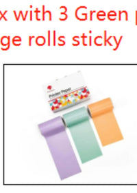 Green purple orange rollsstick