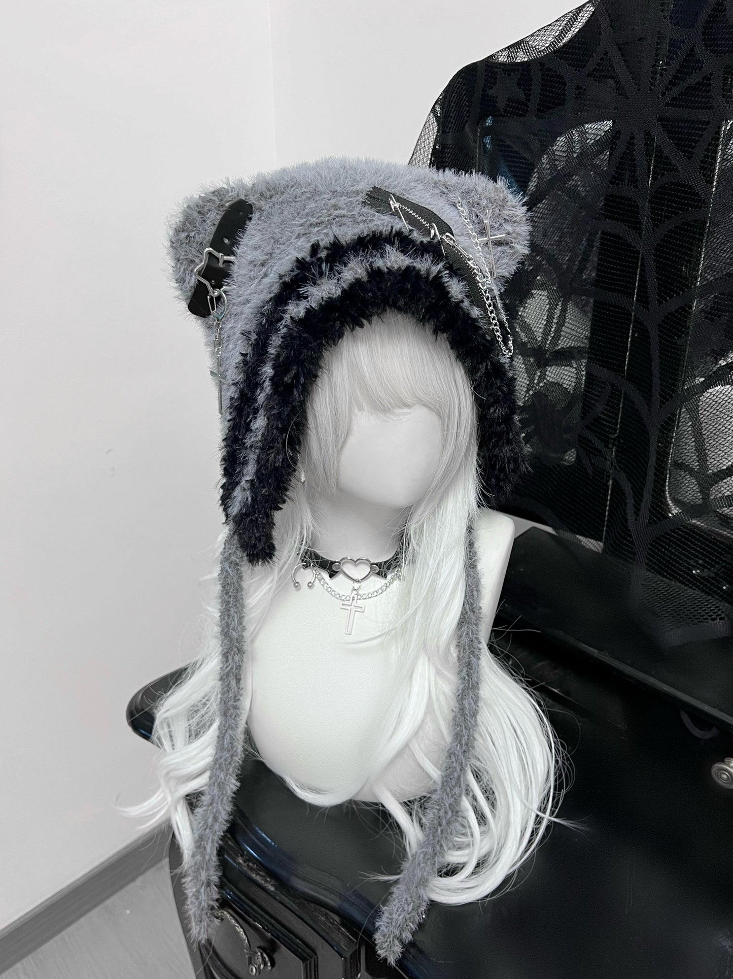 Bear Hat Cute Cross XINGX Wool Niche Dark