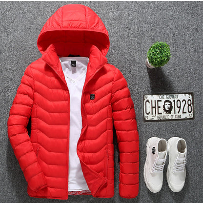 Carbon-Fiber USB Thermal Heated Power Coat