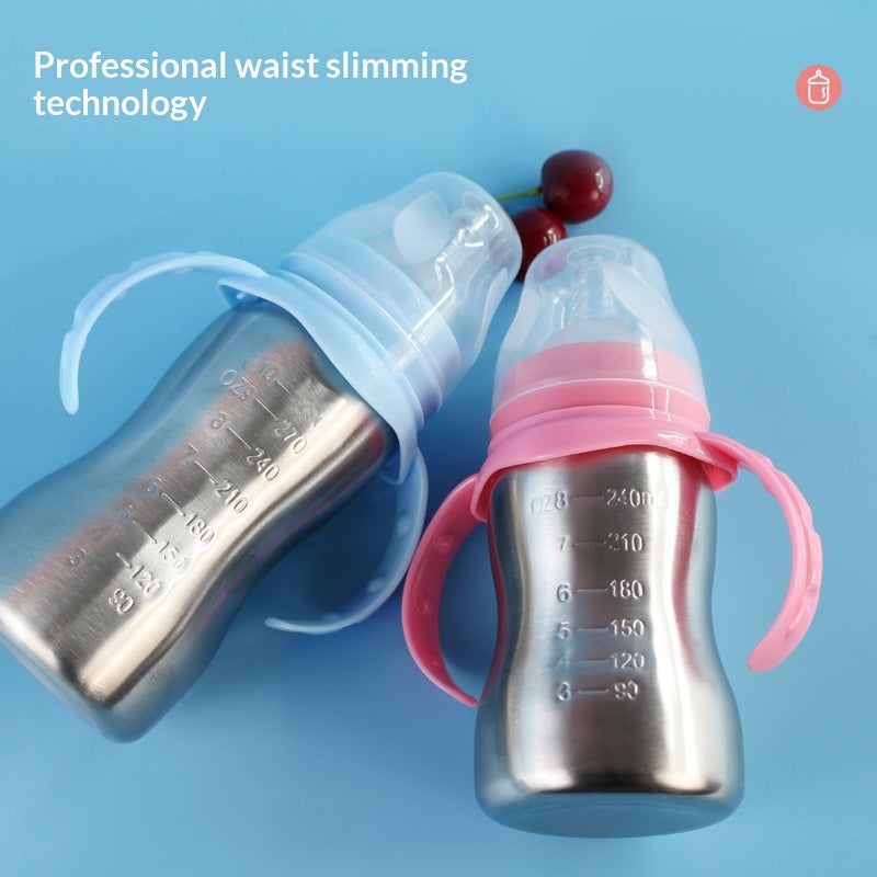Baby Newborn Drinking Water Wide Mouth With Detachable Handle Bottle